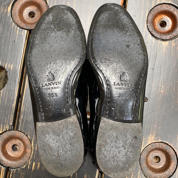 LANVIN Patent Leather Loafer with Bow Detail - Picture 7 of 9